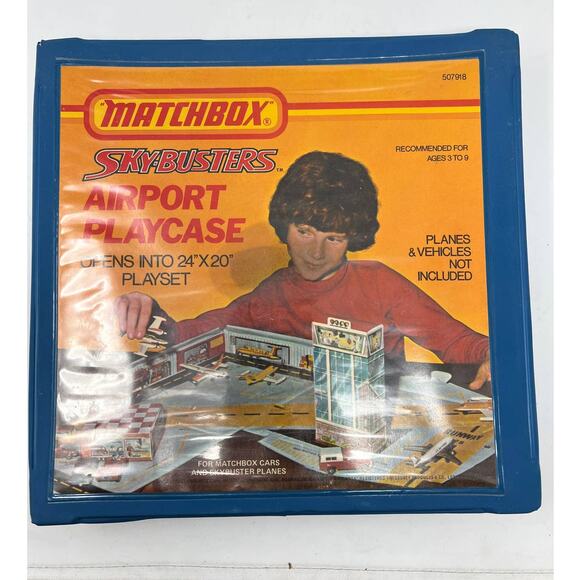 Vintage 1975 Lesney Matchbox Sky-Busters Airport Play Case 24" x 20" Playset - Picture 1 of 9